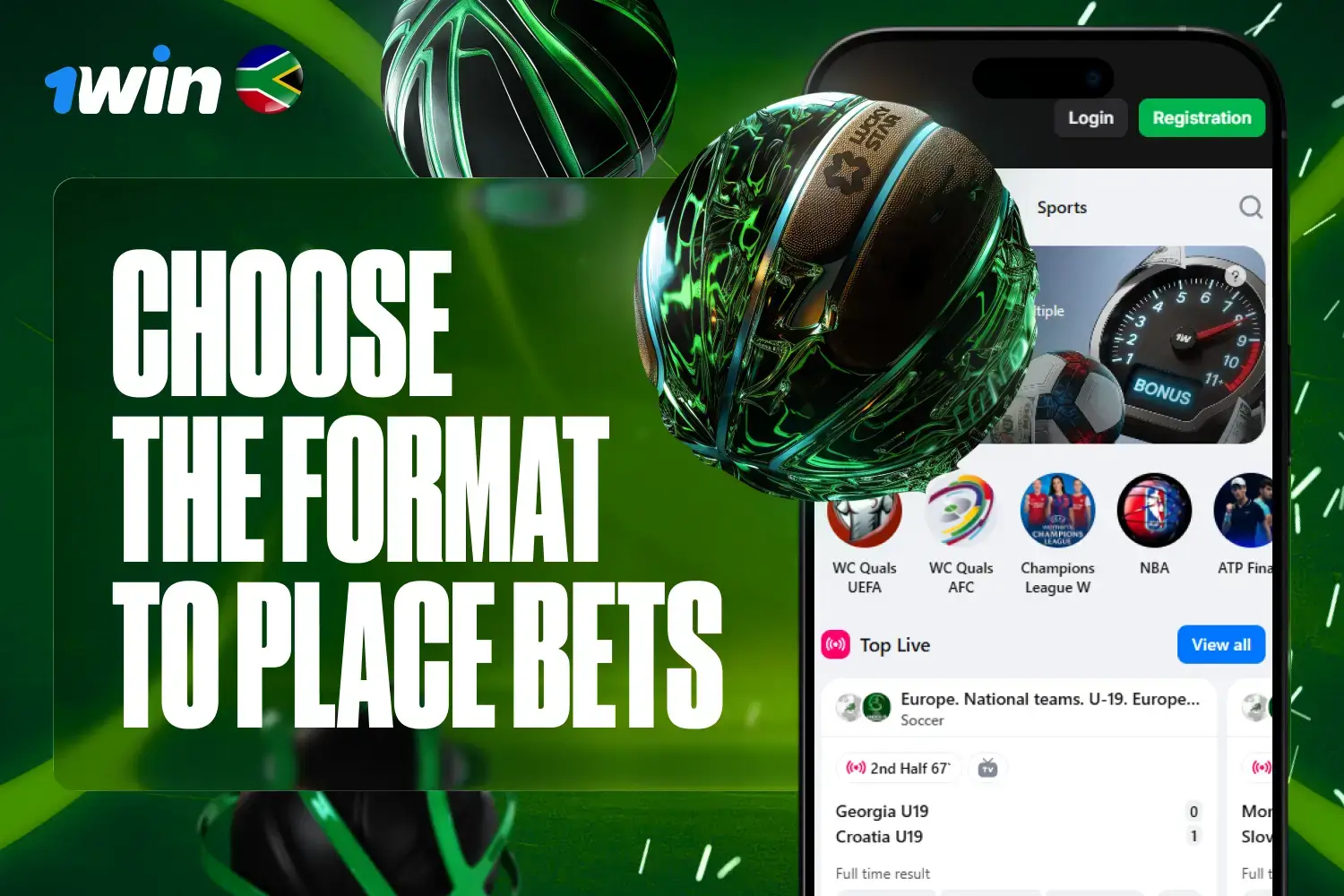 1Win live casino betting formats